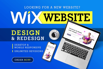 design and redesign wix website