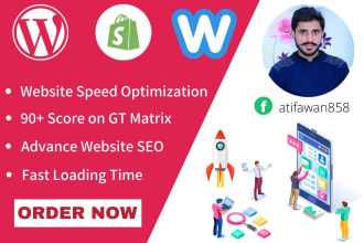 speed up and optimize your wix shopify or weebly store in 24 hour