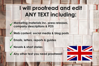 proofread and edit 500 words in uk british english