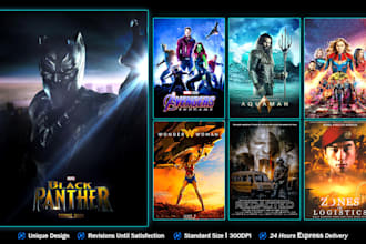 create a professional movie poster design