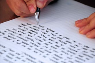 write any essay, document, application in French