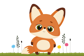 create cute vector illustration