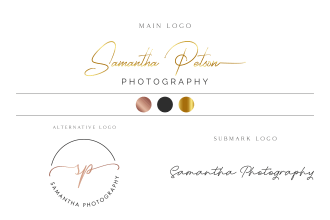 create a modern, luxury and feminine signature logo design