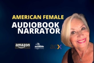 narrate a professional american female audiobook voice over fast