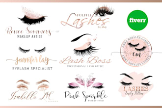 eyelash logo design in 12 hours