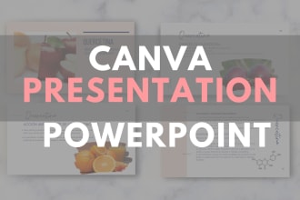 design a modern presentation in powerpoint, canva or google slides