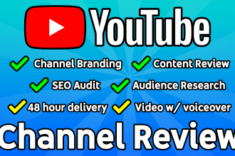 do an in depth video review of your youtube channel and provide tips for growth