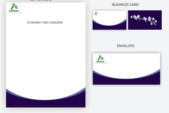 design business card, visiting card and stationery
