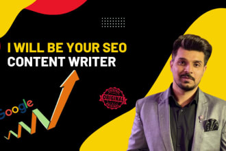 do SEO article writing, blog writing and optimize website content
