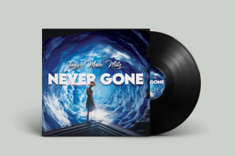 design a 3d album and music cover or mixtape artwork