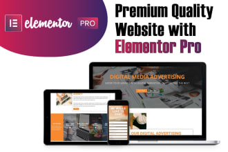 design eye catching elementor pro website