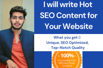 write SEO optimized website content that drives traffic and conversions