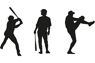create a custom black vector silhouette