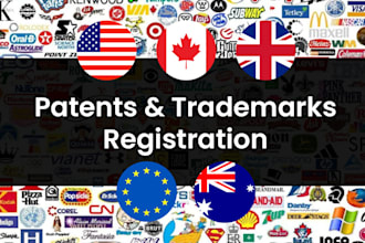 register trademarks, patents, designs and copyright