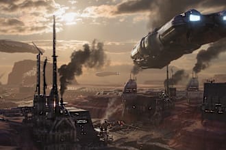 make professional environment concept art
