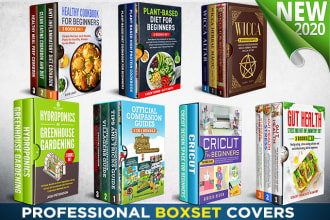 design ebook boxset , 3d book cover, ebook bundle