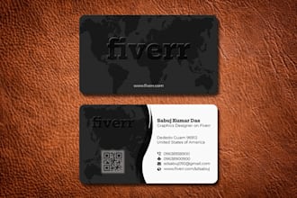 do professional business card design for your business
