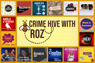 design a professional podcast logo or cover art