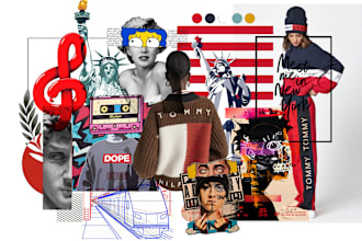 create a fashion and trend based mood board for you