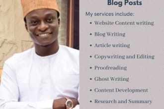 write and rewrite SEO blogs, articles, and technical writing