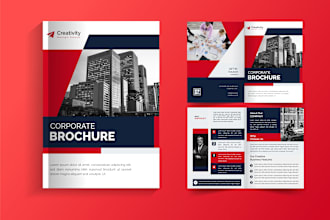 luxury brochure company profile catalog design in 24 hr