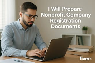 prepare non profit registration documents for you