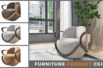 create photorealistic 3d furniture modeling and rendering