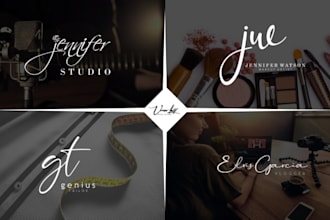 design professional feminine signature logo kit for you