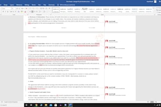 elegantly proofread and review legal documents
