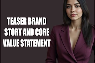 write compelling mission, vision,brand story or why us