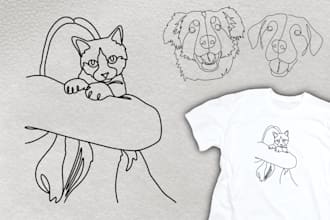 create a amazing one line art