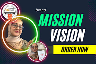 write powerful mission and vision statements for your brand