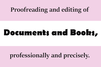 flawlessly proofread and edit documents for you