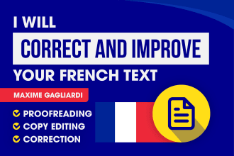 correct and improve your french text