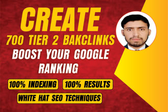 create 700 tier 2 backlink