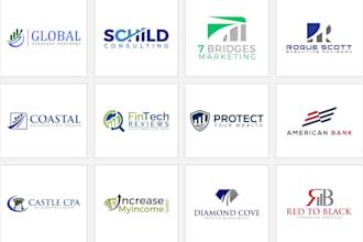 do modern accounting financial and business consulting logo