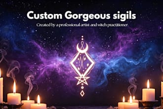 create spiritual sigils for invoking your goals of healing love protection etc