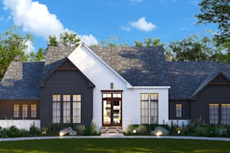 do realistic exterior interior render