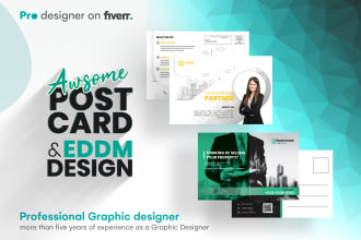 create awesome  postcard design in 24hrs