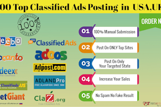 do manual USA,UK classified ad post on top ads posting sites