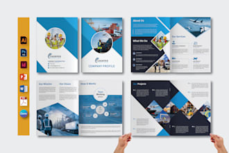 do brochure design , company profiles, booklet, business proposal in 24 hours