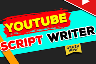 do video script writing for youtube channel