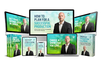 design 3d ecover bundle, flat screens, ebook, box, dvd, cd for online course