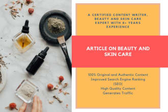 write an article on beauty and skin care