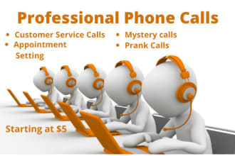 make professional phone calls for you