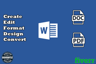 create , format , design , edit, convert ms word documents