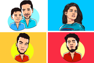 make any photo to vector art portrait