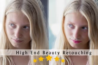 do high end skin retouching and photo editing
