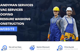 build a plumbing handyman construction hvac or pressure washing website