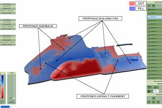 do precise earthwork, cut, fill, and grading of the site
